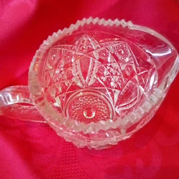 Vintage Cut Glass Creamer - Picture 5 of 6